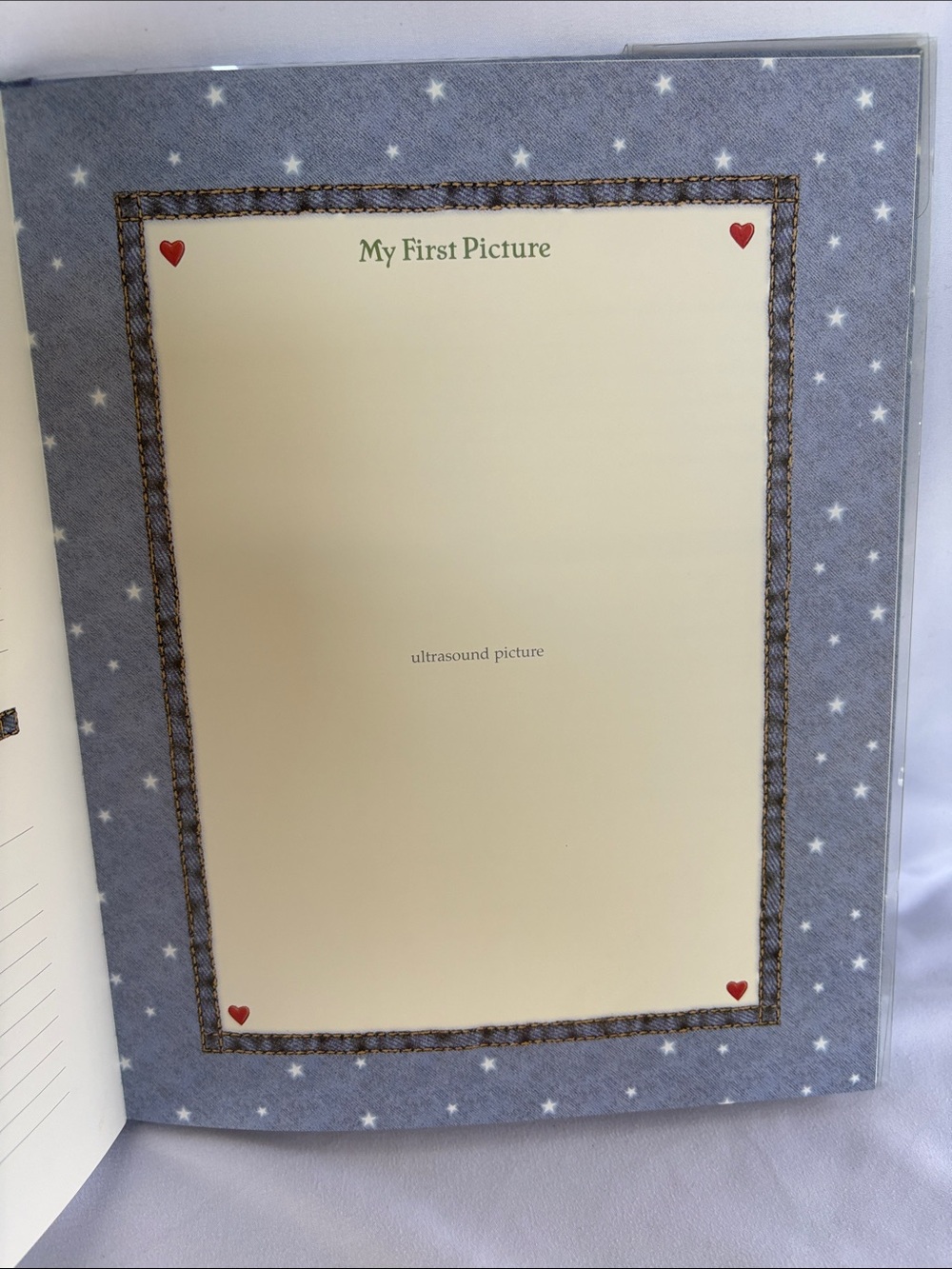 BRAND NEW RARE BLUE JEAN TEDDY BABY MEMORY BOOK- 2001. - Picture 8 of 10